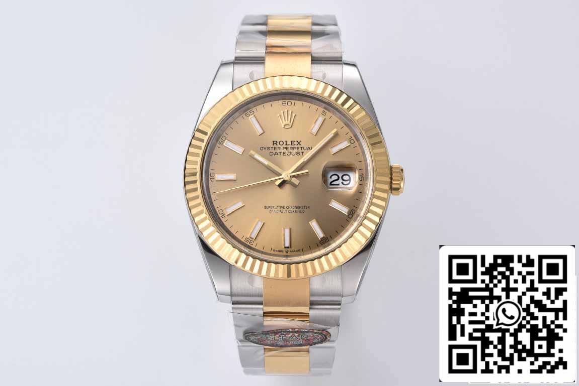 Rolex Datejust 41MM M126333-0009 1:1 Meilleure édition Clean Factory Cadran Or