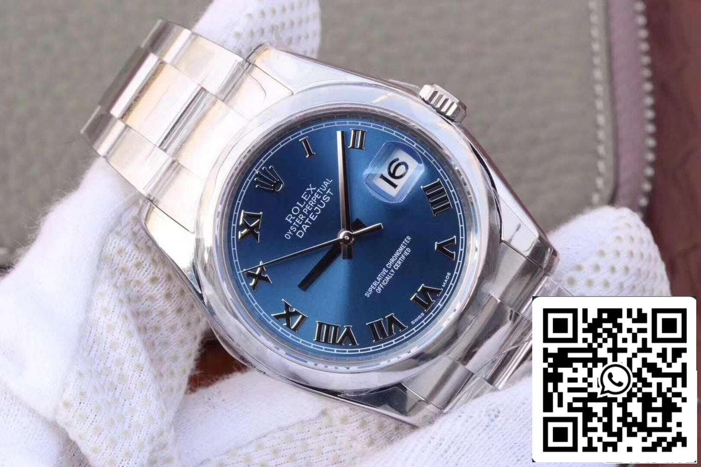 Rolex Datejust 36 mm 116234-0141 Montres mécaniques d'usine AR 1: 1 Meilleure édition suisse ETA3135