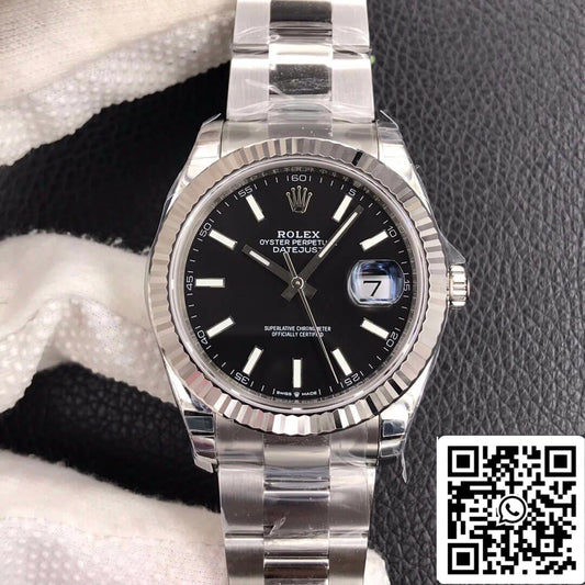 Rolex Datejust M126334-0017 1:1 Best Edition VS Factory Schwarzes Zifferblatt