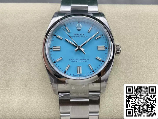 Rolex Oyster Perpetual M126000-0006 36MM 1:1 Best Edition VS Factory Turquoise Blue Dial