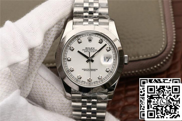 Rolex Datejust M126300 1:1 Meilleure édition EW Factory Cadran serti de diamants