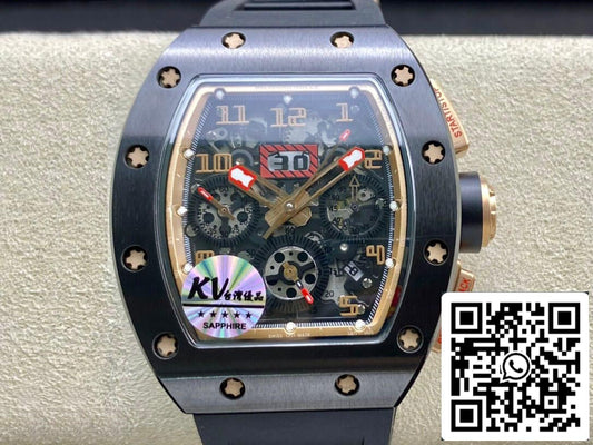 Richard Mille RM011 1:1 Best Edition KV Factory Keramik-Skelettzifferblatt