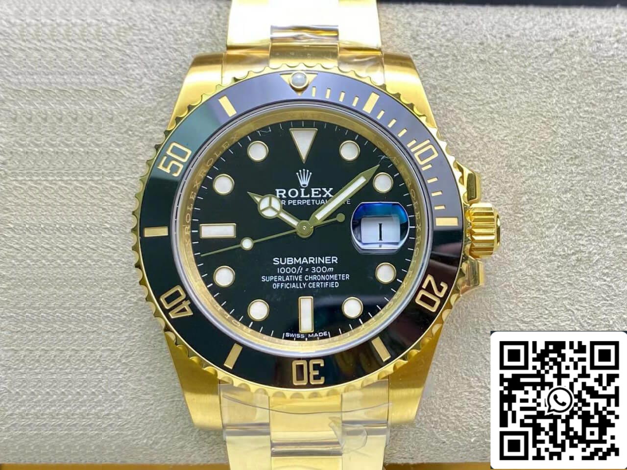 Rolex Submariner 116618LN-97208 40 mm mouvement 3135 VS cadran noir d'usine