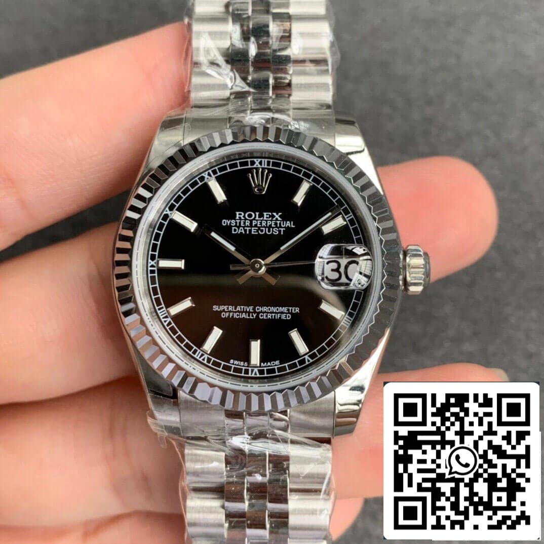 Rolex Datejust M178274-0004 1:1 Meilleure édition GS Factory Cadran noir