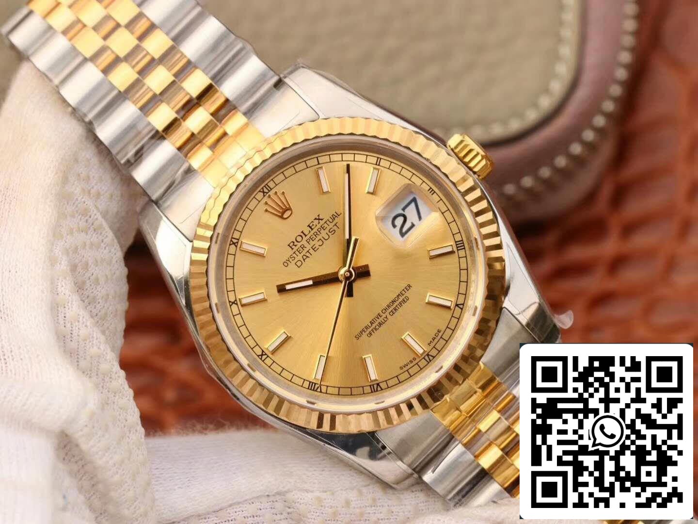 Rolex Datejust II 116333 AR Factory 1:1 Meilleure édition suisse ETA3135 Cadran champagne