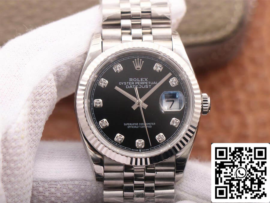 Rolex Datejust M126234-0027 1:1 Meilleure édition EW Factory Cadran noir