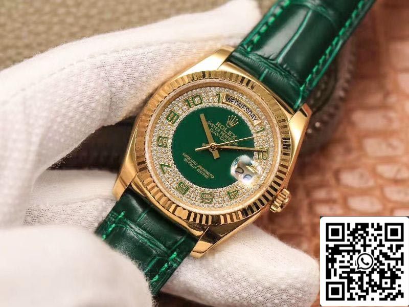 Rolex Day-Date 118138 1:1 Best Edition cadran vert avec diamants Suisse ETA2836