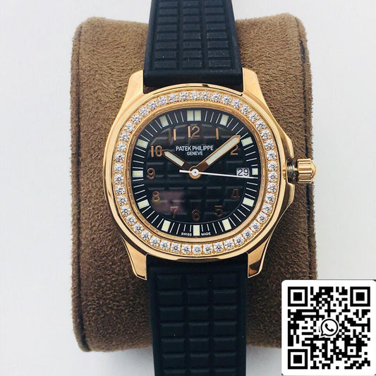 Patek Philippe Aquanaut 5067A Quartz Movement 1:1 Best Edition PPF Factory Rose Gold Black Dial