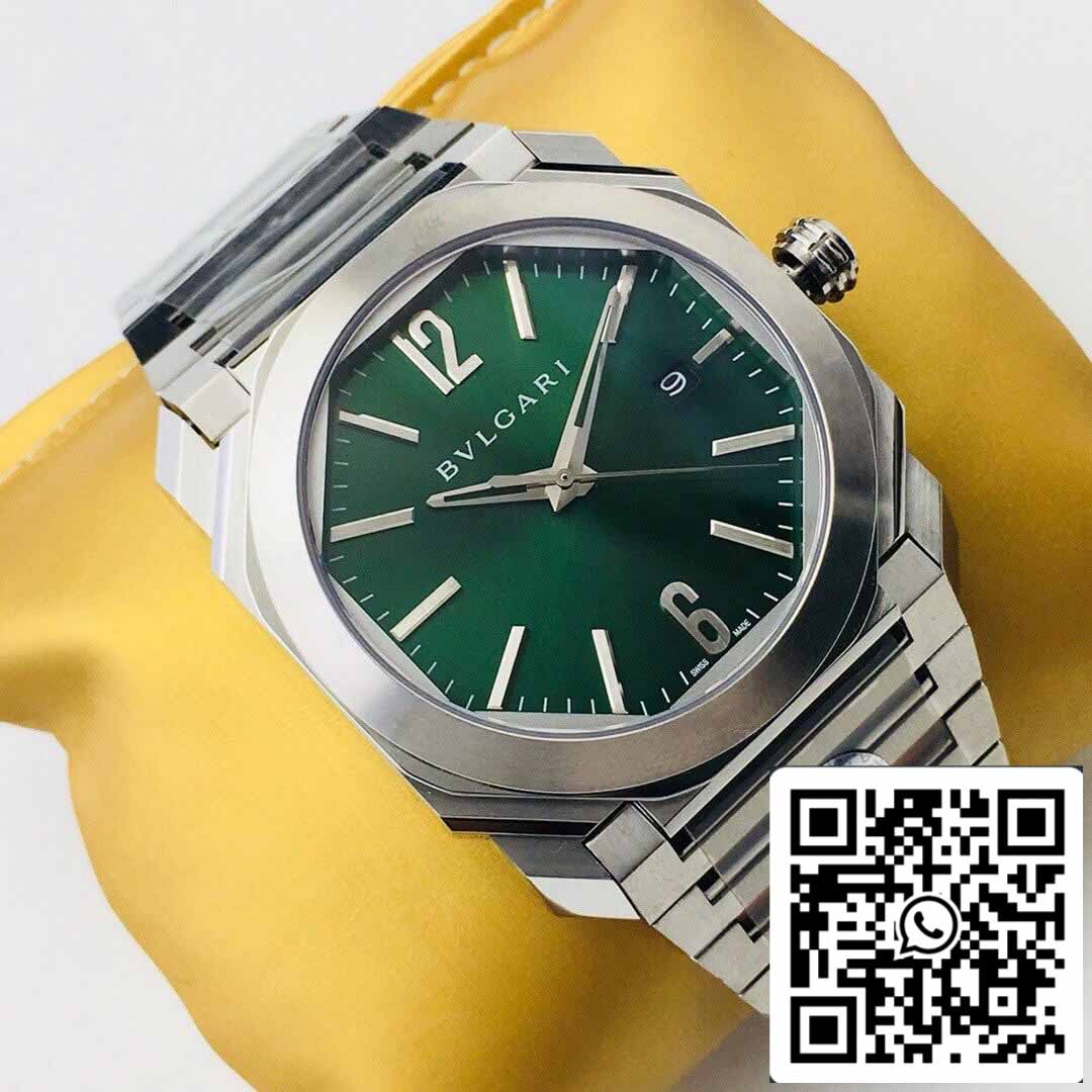 Bvlgari OCTO SOLOTEMPO 101963 BGOP41BGLD 1:1 Beste Edition BV Factory Grünes Zifferblatt