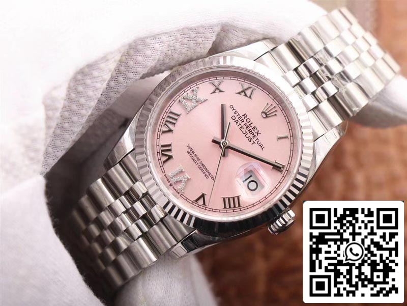 Rolex Datejust M126234-0031 1:1 Best Edition EW Factory Pink Dial Swiss ETA3235