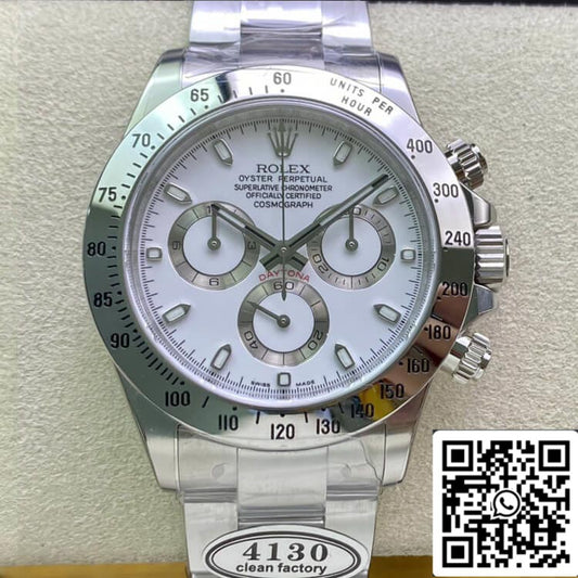 Rolex Cosmograph Daytona 116520LN 1:1 Best Edition Clean Factory Weißes Zifferblatt