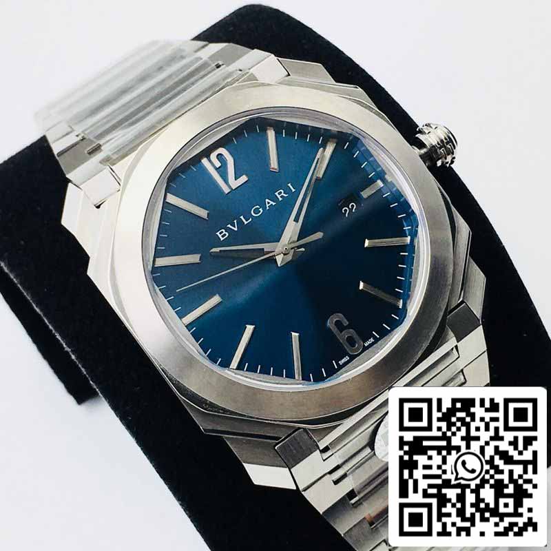 Bvlgari Octo 102105 BGO38C3SSD 1:1 Best Edition BV Factory Blue Dial