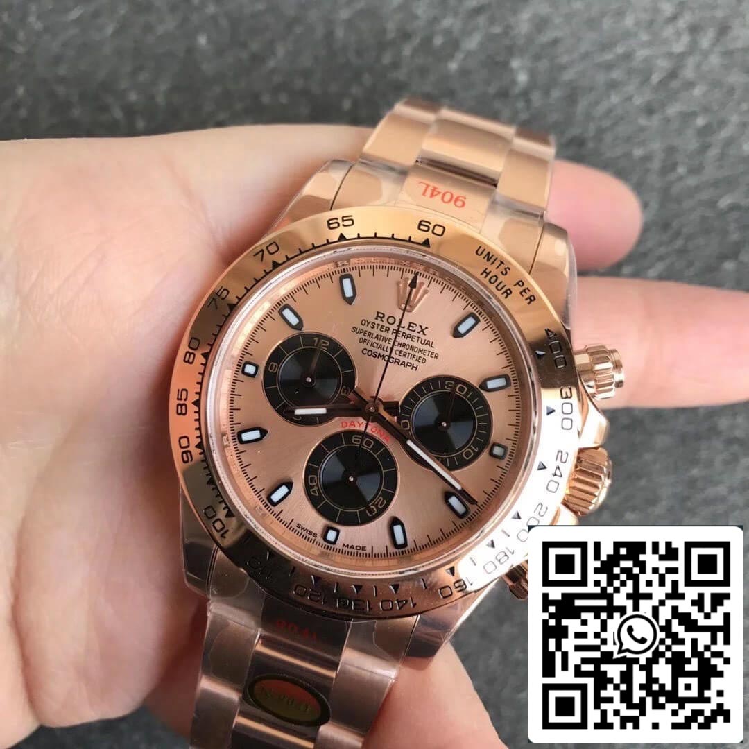 Rolex Daytona m116505-0009 1:1 Best Edition Noob Factory Champagne Dial