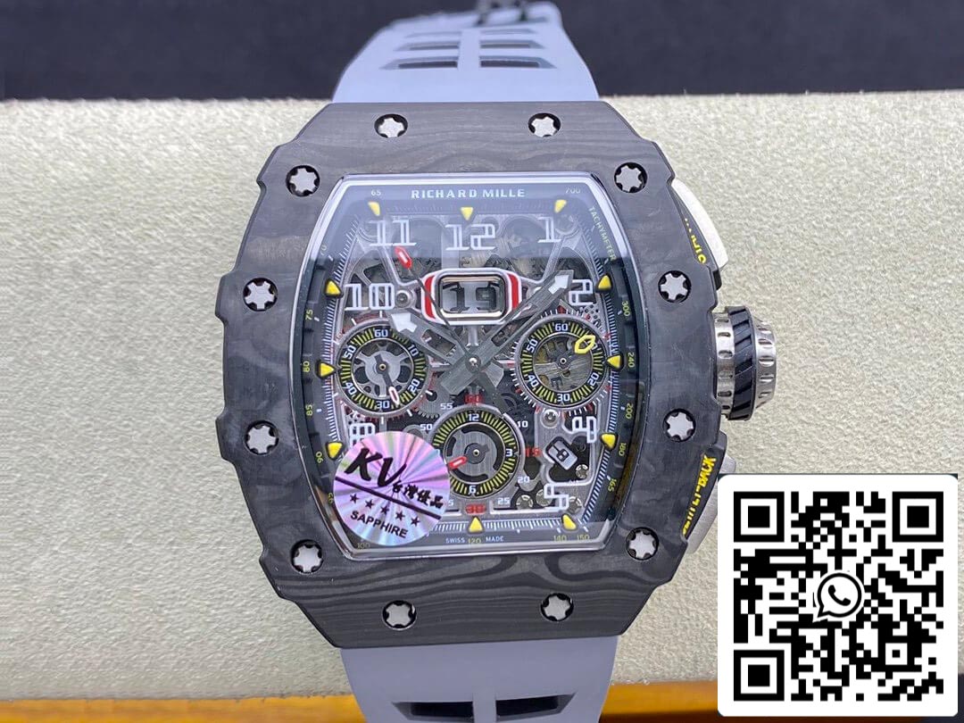 Richard Mille RM-011 1:1 Best Edition KV Factory Forged Carbon Case