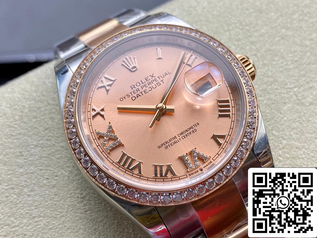 Rolex Datejust M126281RBR-0016 1:1 Best Edition EW Factory Pink Dial