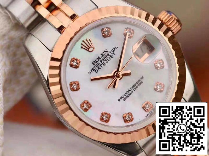 Rolex Lady Datejust 28MM 1:1 Best Edition Swiss NH05 Rose Gold Plated