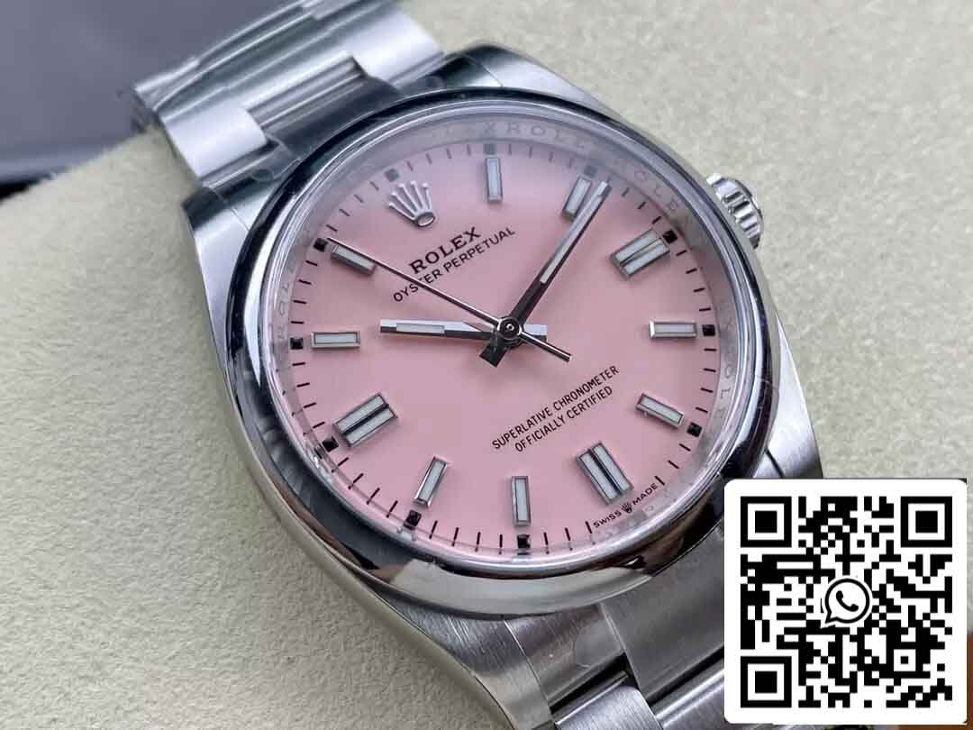 Replik Rolex Oyster Perpetual M126000-0008 36MM Clean Factory Pink Dial