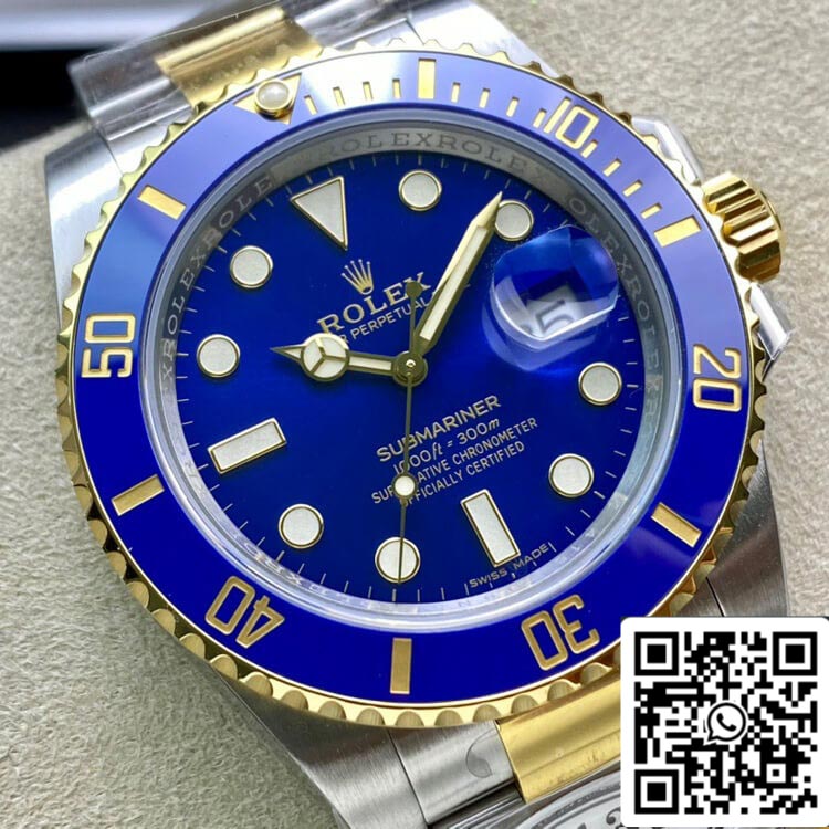 Rolex Submariner 116613LB-97203 1:1 Meilleure édition Clean Factory V4 Lunette bleue