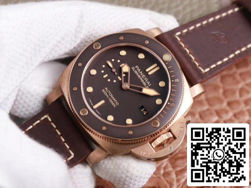 Panerai Submersible PAM00968 1:1 Best Edition VS Factory Brown Dial Swiss P9010