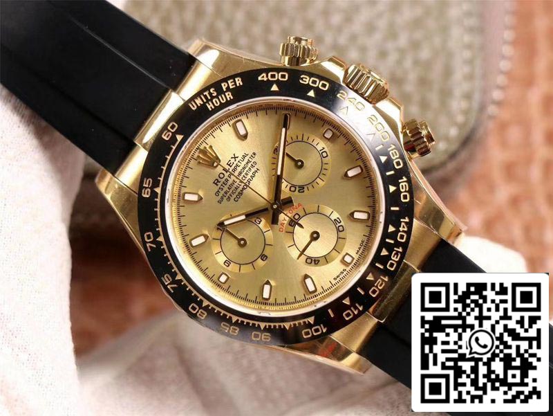 Rolex Daytona M116518LN-0042 1:1 Meilleure édition Noob Factory Cadran Champagne Suisse ETA4130