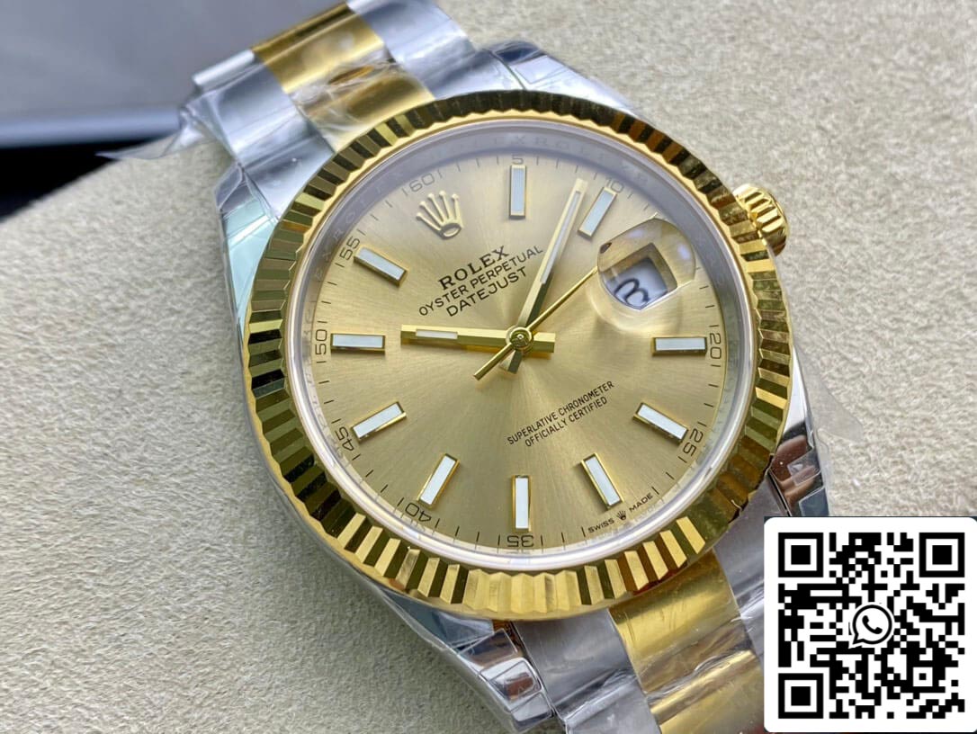 Rolex Datejust M126333-0009 Bracelet Oyster 41 mm VS Acier inoxydable d'usine