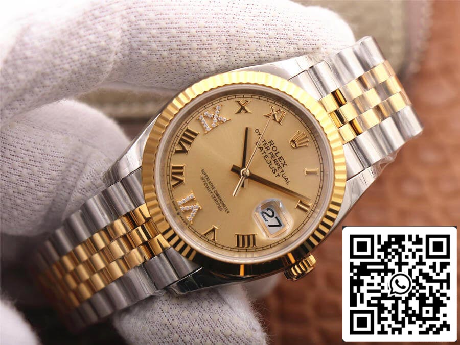 Rolex Datejust 126233 1:1 Best Edition EW Factory Gold Dial