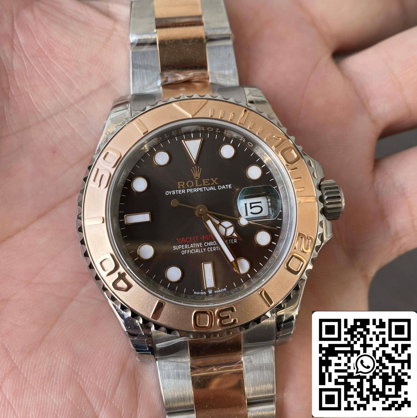 Rolex Yacht Master M126621-0001 1:1 meilleure édition VS cadran chocolat d'usine