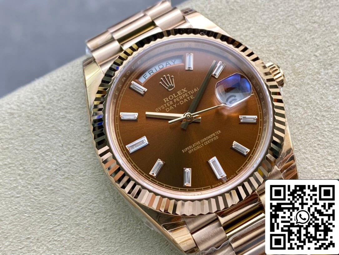 Rolex Day Date 228235 1:1 Best Edition EW Factory V2 Brown Dial