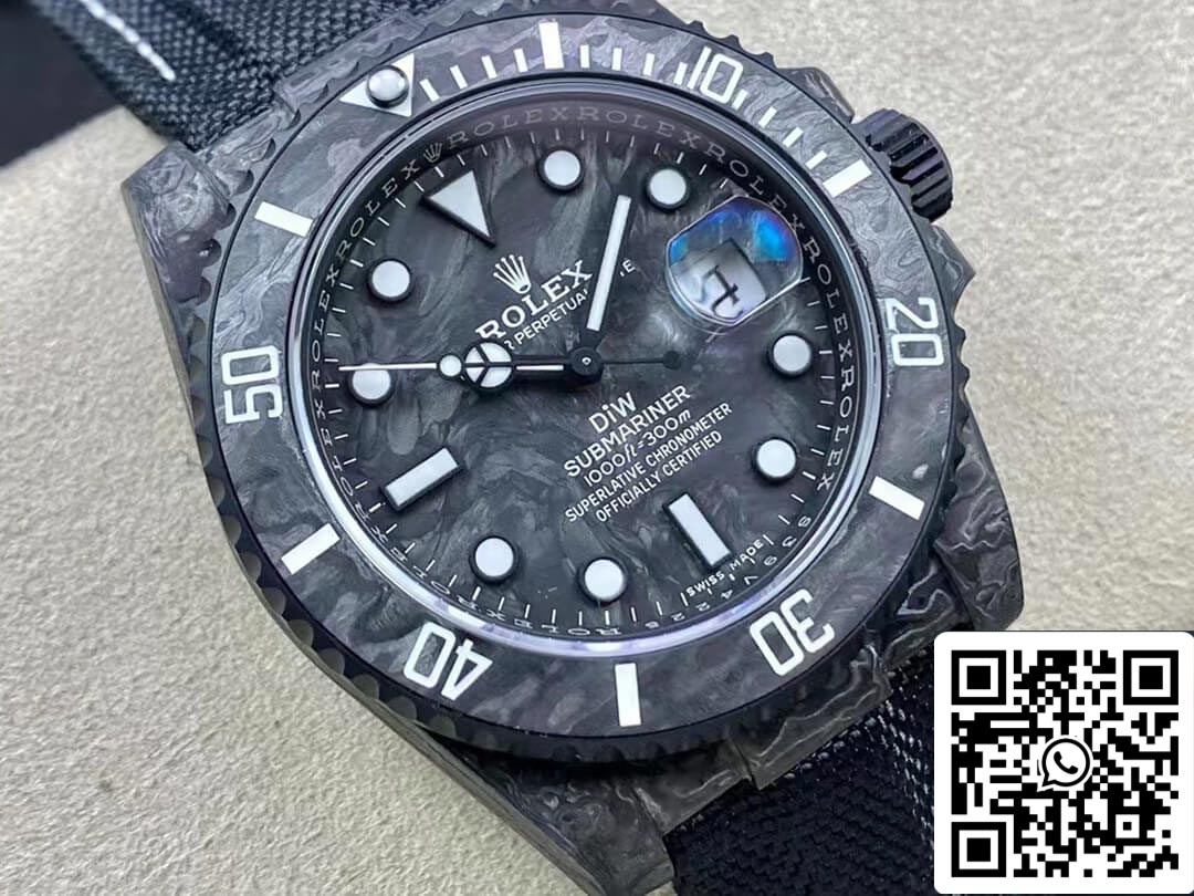 Rolex Submariner 1:1 Meilleure édition VS Factory DIW Cadran en fibre de carbone