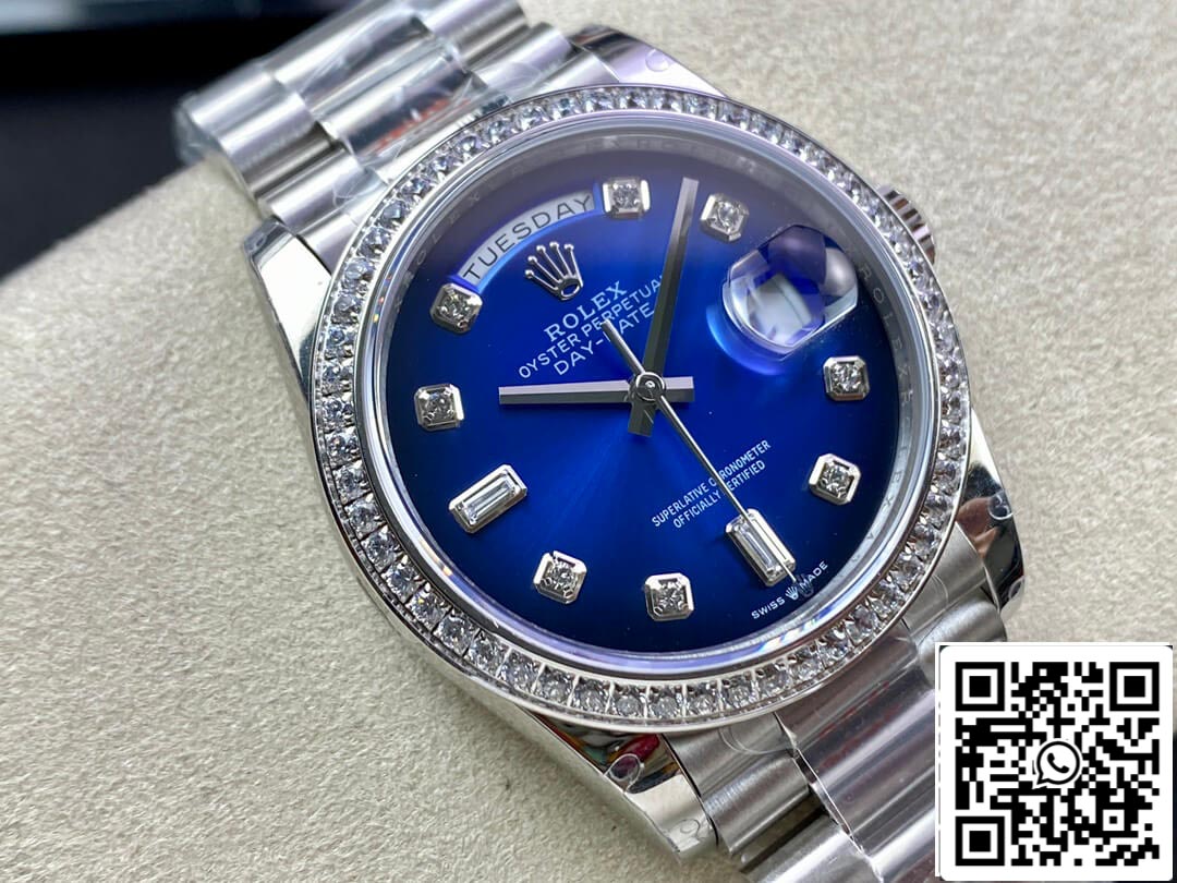 Rolex Day Date M128396TBR-0008 36MM 1:1 Meilleure édition GM Factory Lunette en diamant