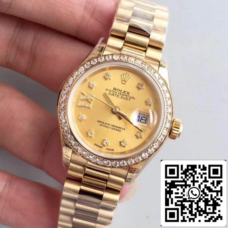 Rolex Lady Datejust 28 mm 279138RBR 1: 1 Meilleure édition suisse ETA2824 enveloppée d'or