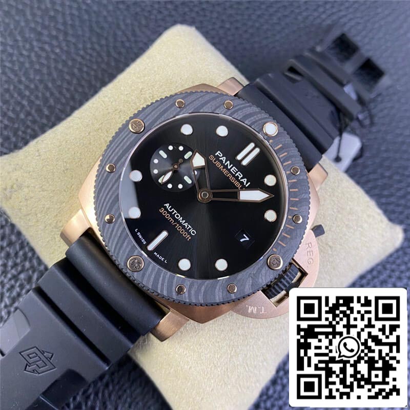 SBF Panerai Submersible PAM01070 1:1 Meilleure édition VS Factory Cadran noir