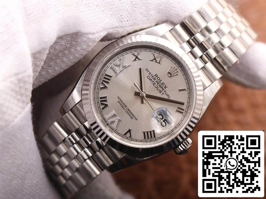 Rolex Datejust M126234-0029 1:1 Meilleure édition EW Factory Cadran argenté