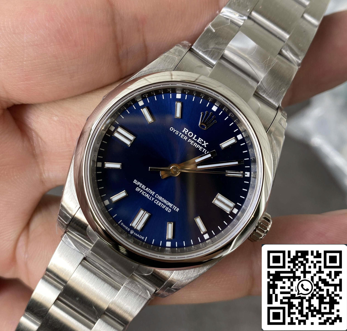 Rolex Oyster Perpetual M126000-0003 36MM 1:1 Meilleure édition VS Cadran bleu d'usine