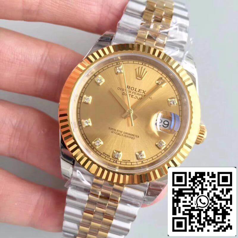 Rolex Datejust II M126333-0012 EW Factory 1:1 Best Edition Swiss ETA3255 Armband aus Edelstahl 410L und 18 Karat Gelbgold