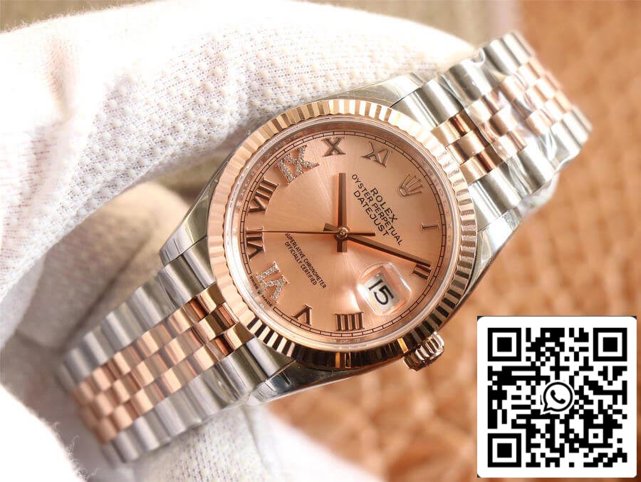 Rolex Datejust M126231-0027 1:1 Best Edition EW Factory Rose Gold