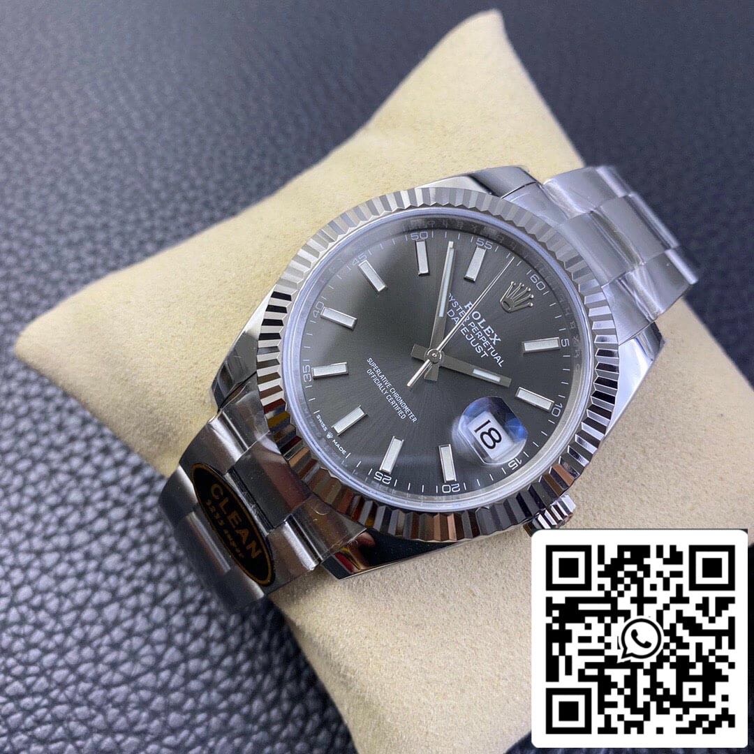 Rolex Datejust M126334-0013 1:1 Best Edition Clean Factory Graues Zifferblatt