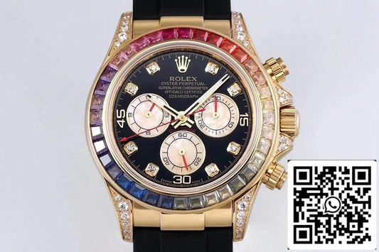 Rolex Daytona 116598RBOW 1:1 Meilleure édition BL Factory Or jaune Suisse ETA4130