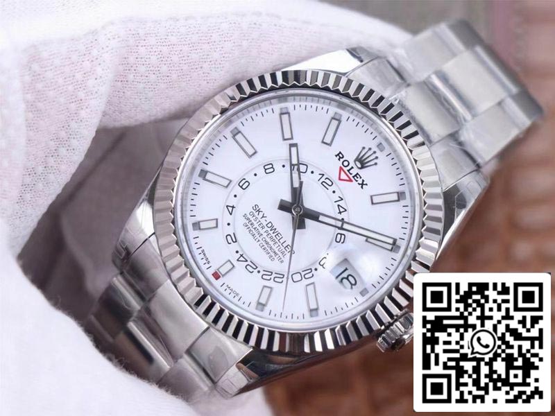 Rolex Sky Dweller M326934-0001 Meilleure édition 1:1 Noob Factory Cadran blanc