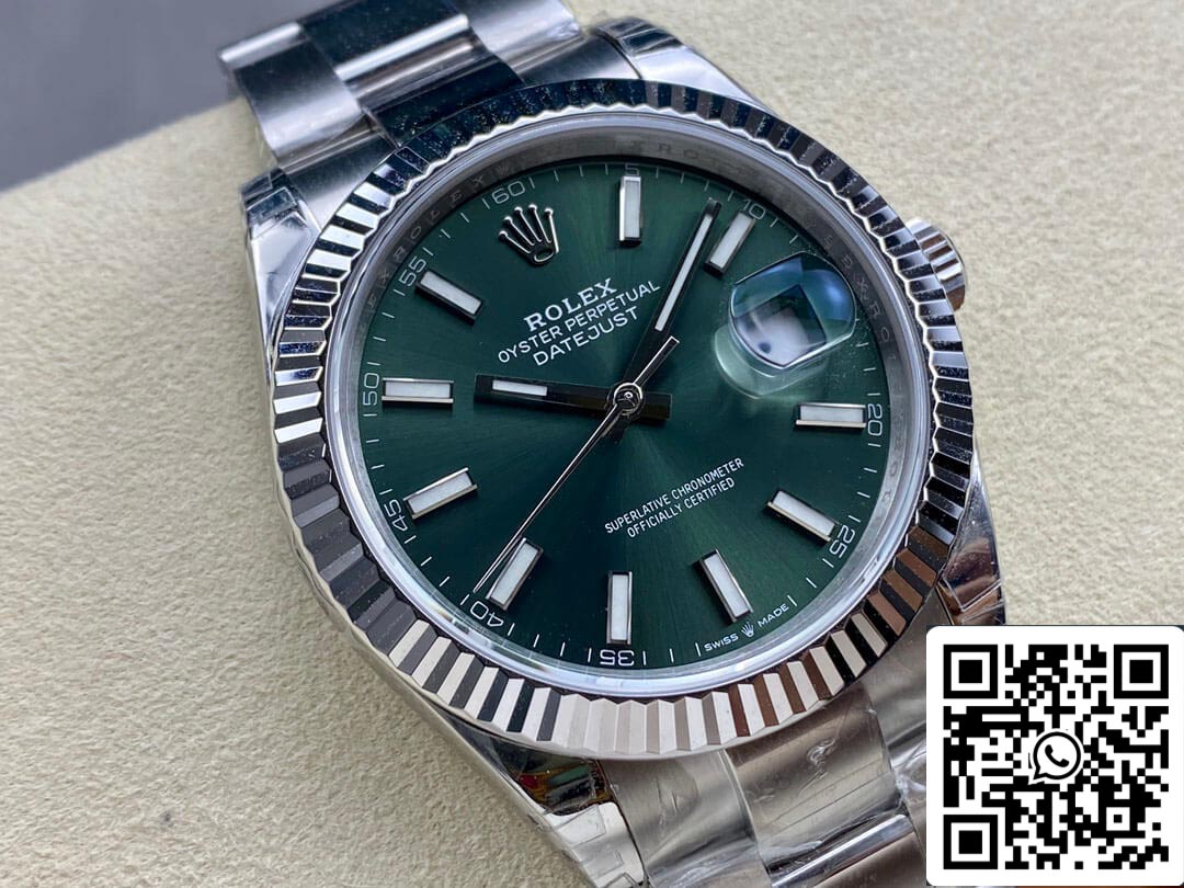 Rolex Datejust M126334-0028 41mm Oyster Strap VS Factory Green Dial