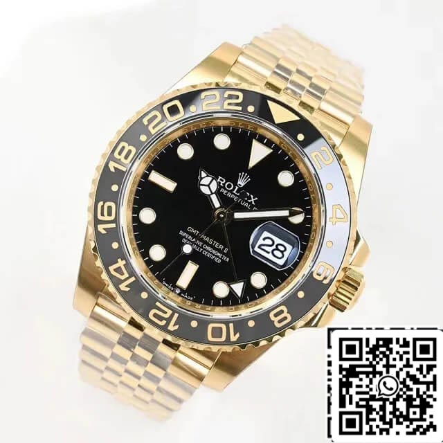 Rolex GMT Master II M126718grnr-0001 1:1 Meilleure édition EW Factory Cadran noir