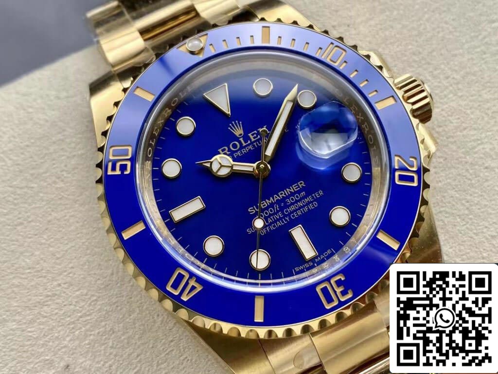 Rolex Submariner M116618LB-0003 1:1 Meilleure édition Clean Factory Cadran bleu