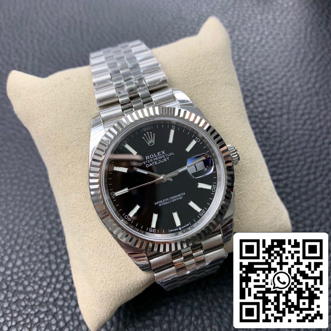 Rolex Datejust M126334-0018 1:1 Best Edition EW Factory Schwarzes Zifferblatt