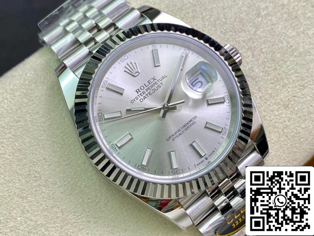 Rolex Datejust M126334-0004 41mm Jubilee Strap Clean Factory White Dial