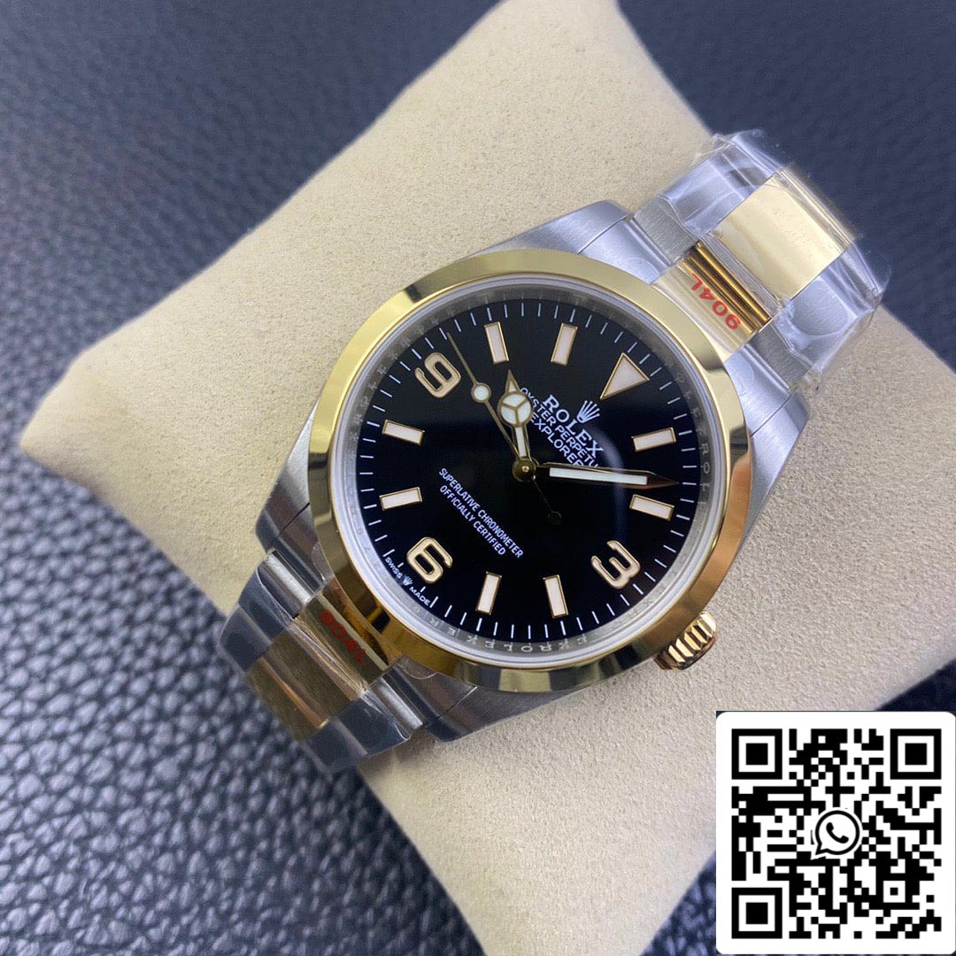 Rolex Explorer M124273-0001 1:1 Meilleure édition EW Factory Or jaune