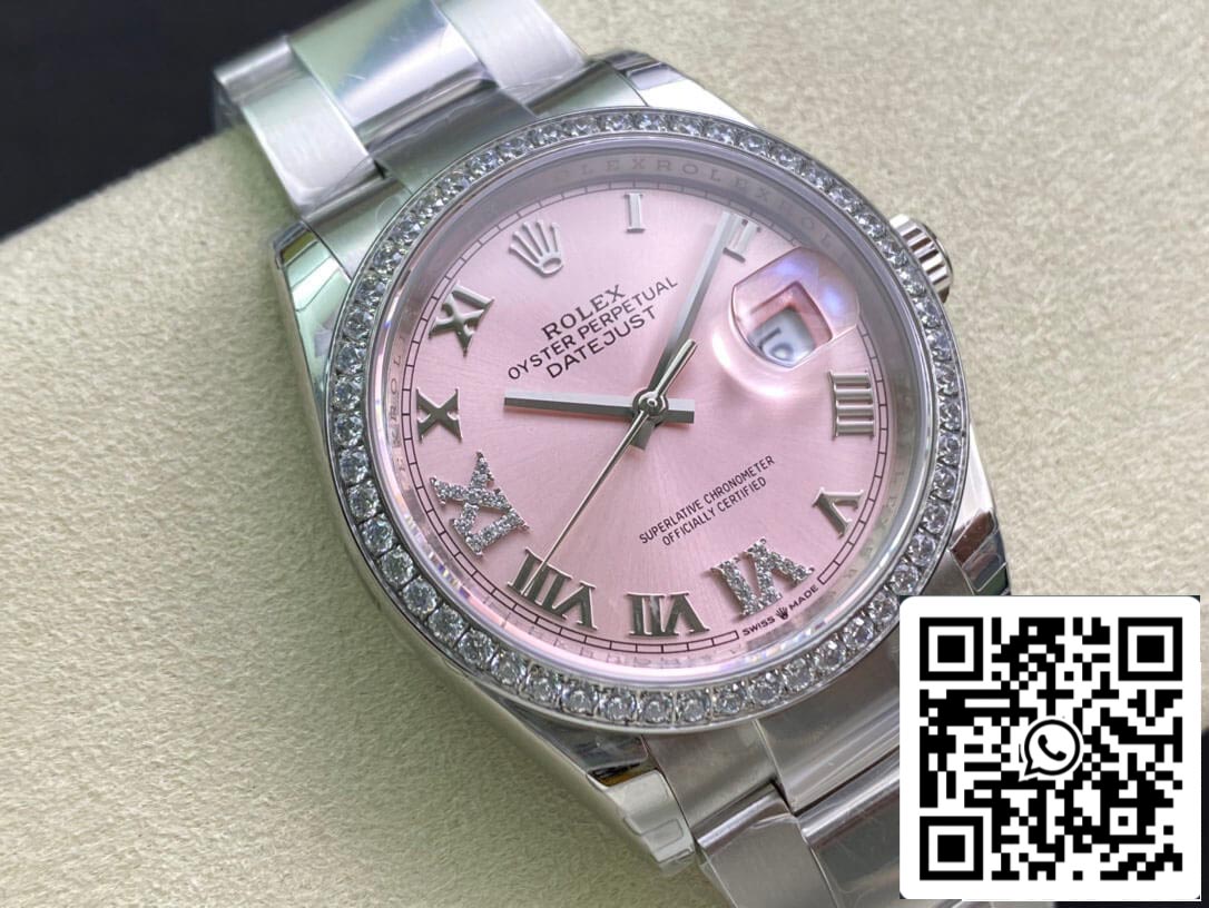 Rolex Datejust M126284RBR-0024 1:1 Meilleure édition EW Factory Cadran rose