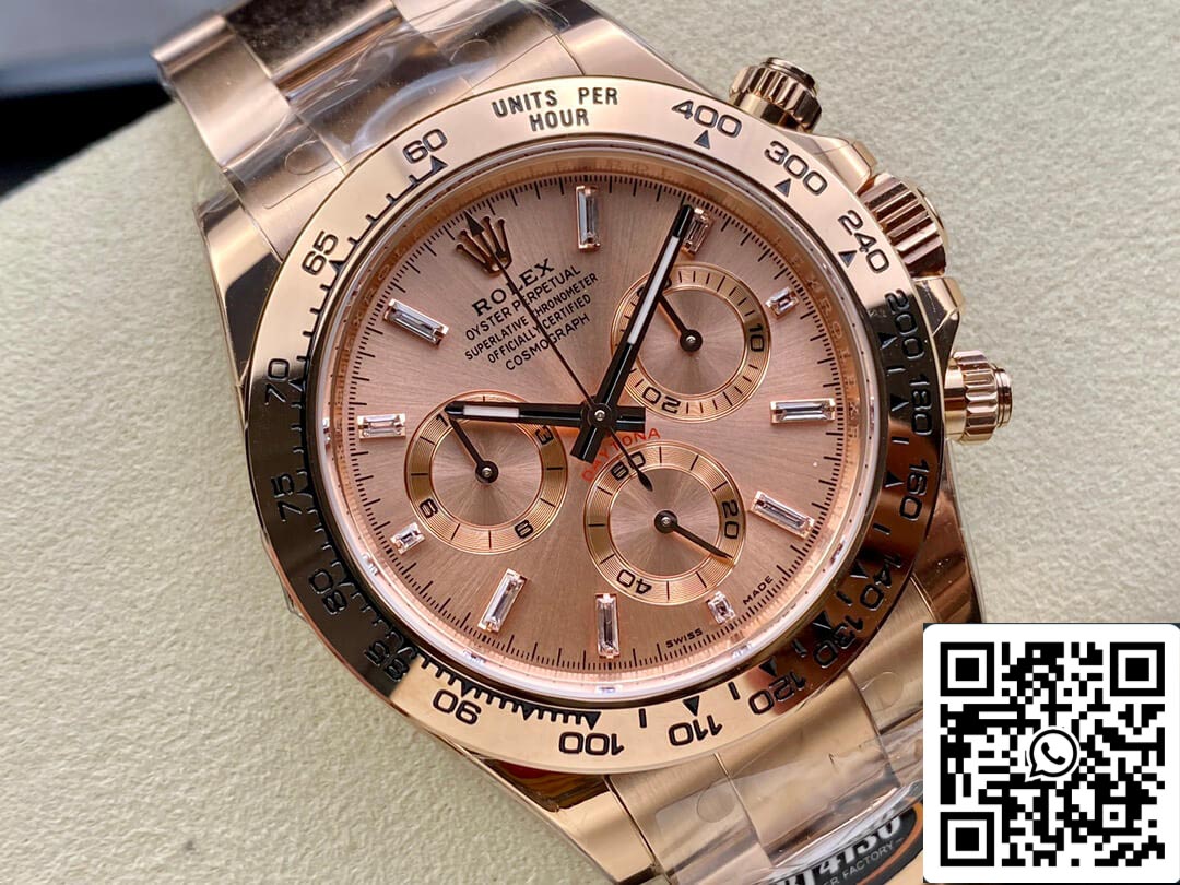 Rolex Daytona M116505-0012 1:1 Meilleure édition BT Factory Or rose