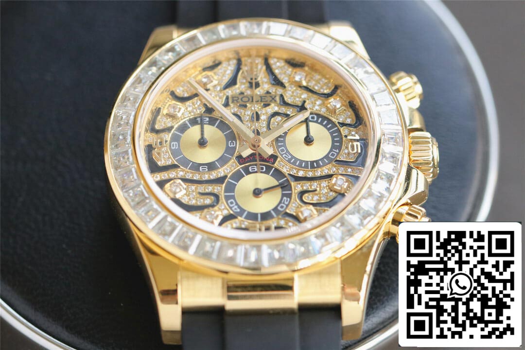 Rolex Cosmograph Daytona 116588 TBR 1:1 Meilleure édition Noob Factory Lunette en or jaune et diamants