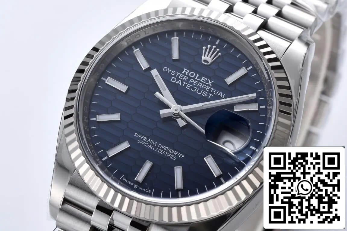 Rolex Datejust 36MM M126234-0049 1:1 Meilleure édition Clean Factory Cadran bleu