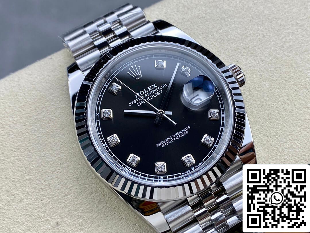 Rolex Datejust M126334-0012 1:1 Best Edition Clean Factory Schwarzes Zifferblatt